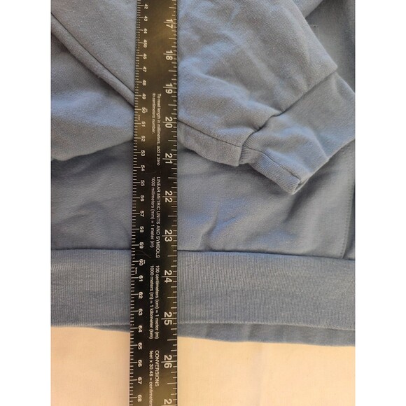 Lucasfilm STAR WARS Baby Yoda Hoodie Sweatshirt XXL-19 CURIOUS Blue Pullover - Picture 7 of 7